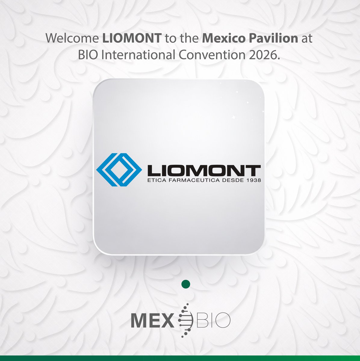 MexBio_'s tweet photo. 88 years. 16 markets. 3 specialized plants. And a pipeline that includes monoclonal antibodies, biosimilars, and biotech vaccines.

@Liomont joins the Mexico Pavilion at #BIO2026 San Diego. 🇲🇽

Mexico's pharmaceutical depth is real.

#MEXBIO #Pharma #Biologics https://t.co/0HmD5EujCv