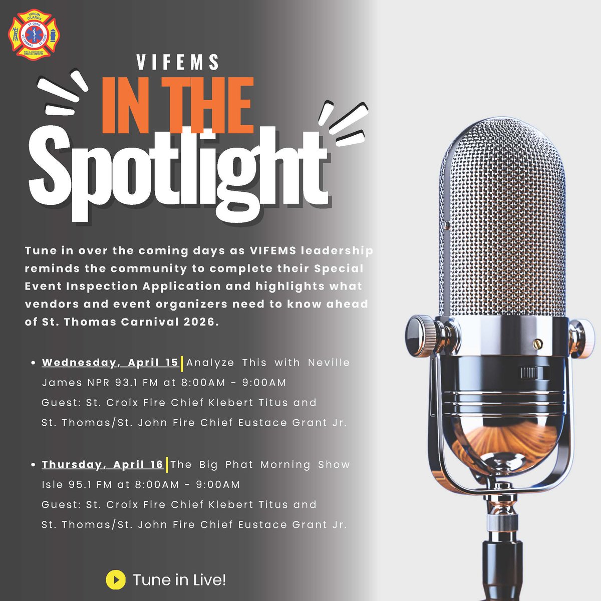 VI Fire and Emergency Medical Services tweet media