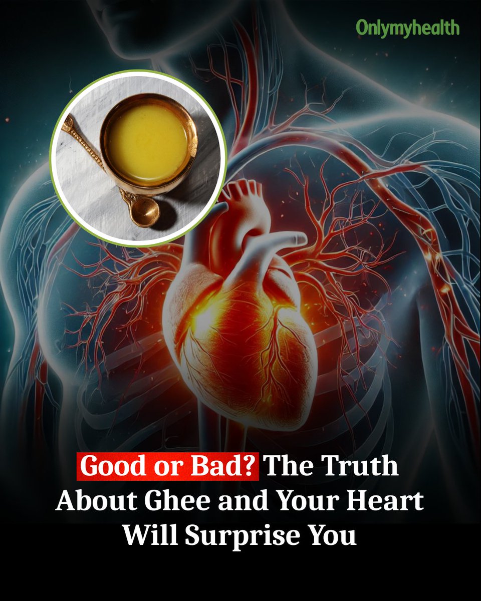 onlymyhealth's tweet image. Ghee: Healthy or harmful for your heart? 🧈

It’s not all bad—just don’t overdo it 👇
• ✔️ Safe in small amounts (1–2 tsp/day)
• ⚠️ Too much can raise bad cholesterol
• 🥗 Balance with healthier oils
• 🚶 Lifestyle matters more than one food
#HeartHealth #Ghee #HealthyLiving