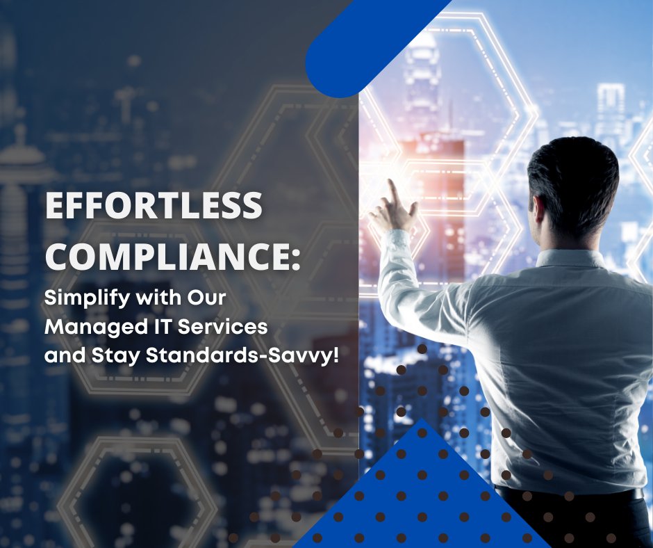Compliance doesn't have to be complicated. Let our Managed IT Services take care of your technology systems and ensure adherence to national and international standards. 

Take a look at what’s possible when your tech just works. bit.ly/3JS2fS6