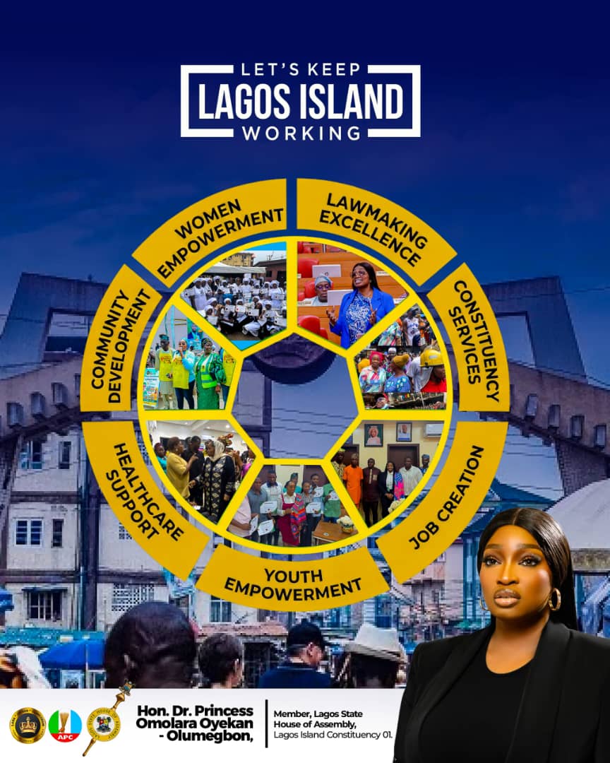 honlaraoyekan's tweet image. Our mission is clear: Let’s Keep Lagos Island Working. 

By focusing on youth and women empowerment, job creation, and healthcare, we are ensuring a brighter future for every constituent.

 Together, we move forward.

#LagosState #Service #PrincessOfHope