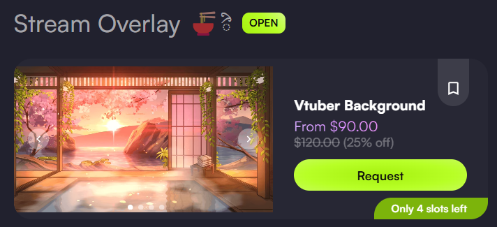 AyanaShiu's tweet image. OKAY GUYS COMMS ARE OPEN !! 
✶ 𝟐𝟓% 𝐎𝐅𝐅 ✶ on stream overlays!! yes you read that right !!

don't miss it this time! frab yours hereee
╰┈➤ #ArtistOnTwitter #Background #VGenArtist