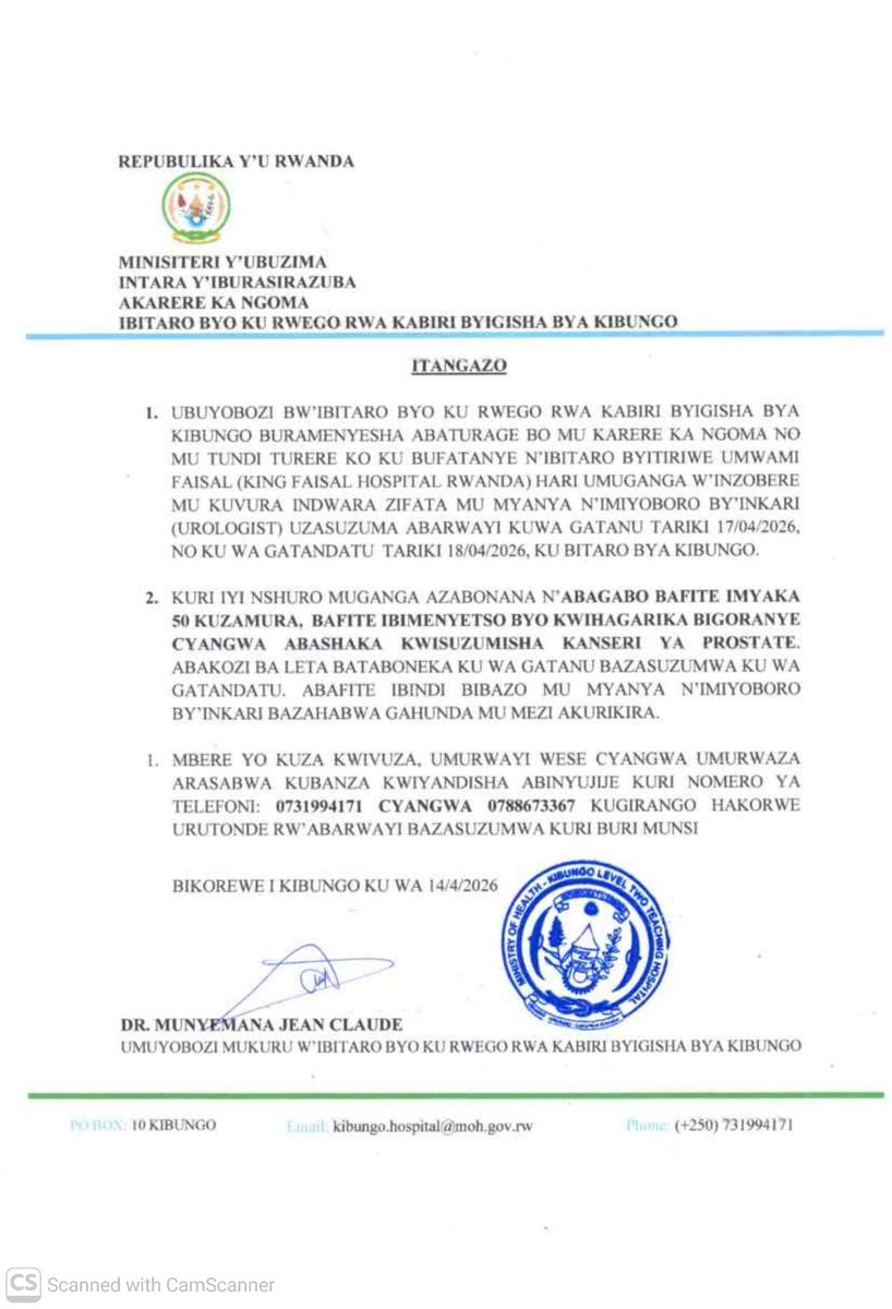 Kibungo Level Two Teaching Hospital tweet media