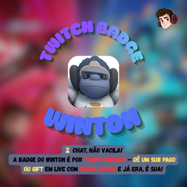 FoythTv's tweet photo. Galerinha to em Subathon e a @StreamDatabase já disse que vai ter Badge do Winton !! Cada sub pago ou de presente (infelizmente o prime não conta!) libera a badge do nosso mano winton !! #overwatch #overwatchcreator. https://t.co/9eN8QbFZ1j