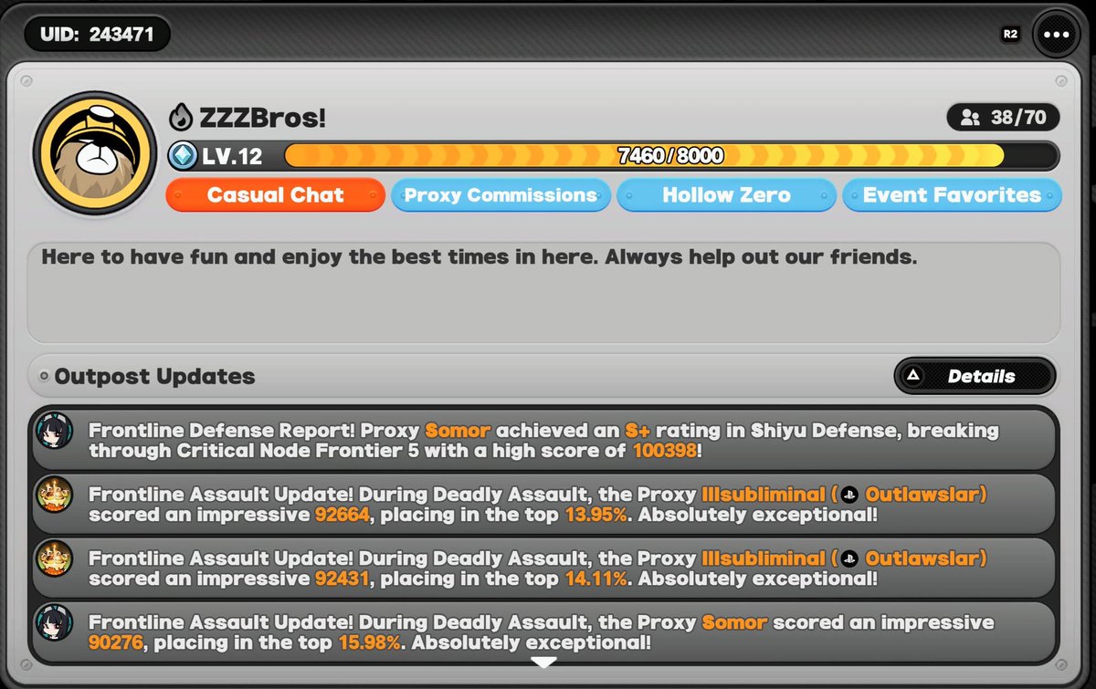 SpiderLad9000's tweet photo. @ZhuYuan_Daily For sure you do. I still have you in many of my teams, especially with the Astra/Lighter/ZhuYuan combo. So hopefully we can see if ZZZ can give you more bluffs in the future. Also if you want to friend me and/or join my server, I will really appreciate it. https://t.co/WnZZdOgl49