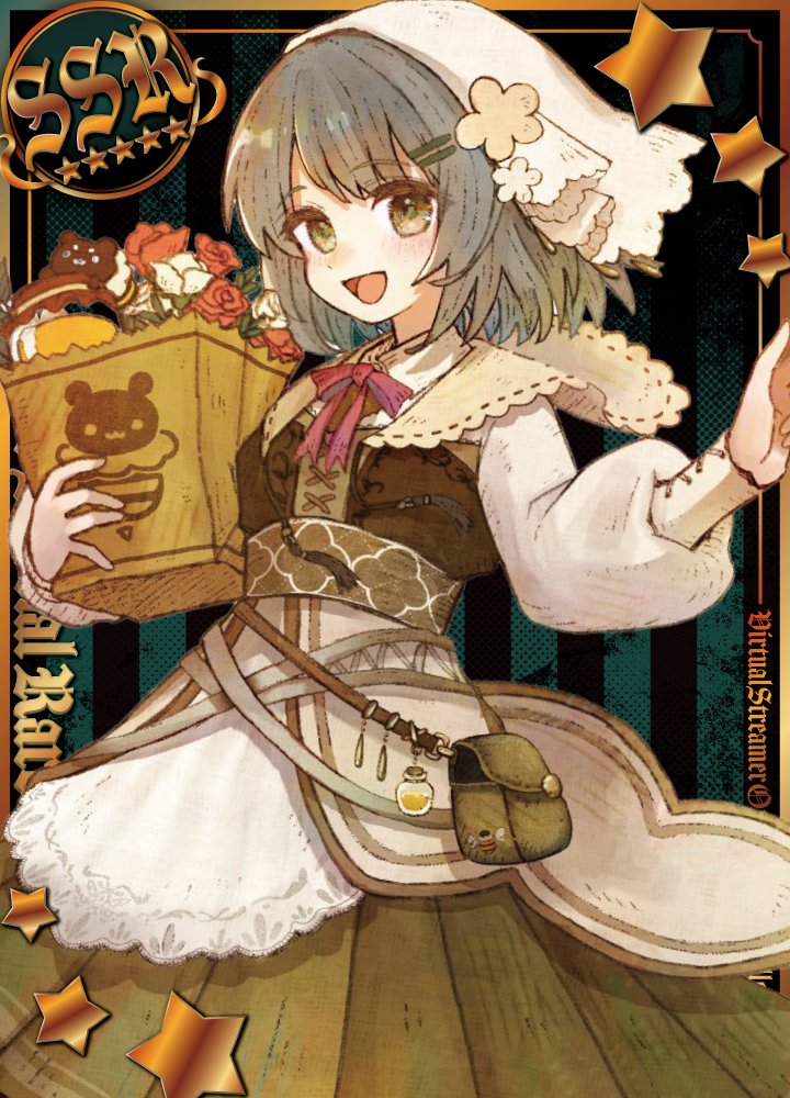 おはようございます(*´▽｀*)ﾉ))
SSRな笑顔をプレゼントです＞ᴗ＜✨

今日のラッキーアイテムは、パールやハートのモチーフ！
運気全体の流れを良くしてくれるそうですよ🆙

今日も良い日になりますように🌟 ̖́-
#おはようVtuber #新人Vtuberだけど推されたい