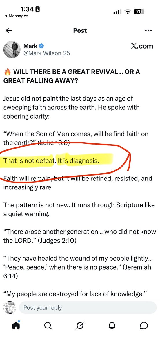 JohnBAdams77's tweet photo. @Mark_Wilson_25 Where in the Bible is the phrase “last days” used? Name all the places. 

Also… this is how I know AI wrote this post. https://t.co/7dc7H0H1kp