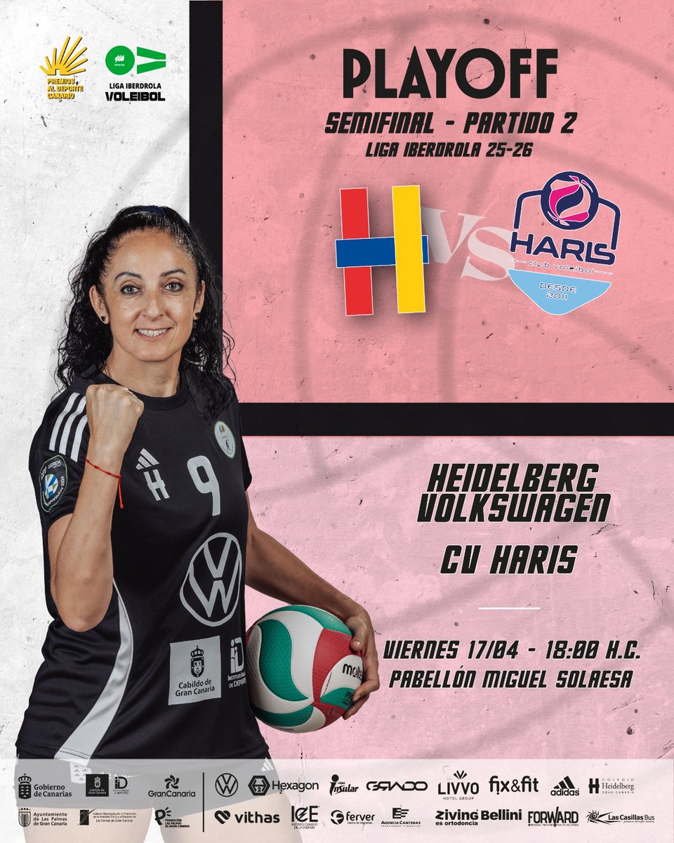 CD_Heidelberg's tweet photo. ¡PARTIDAZO EN EL SOLAESA! 

Tras el grandísimo paso dado en Tenerife, toca cerrar la eliminatoria contra @CVHaris en casa 🏡

Y les necesitamos más que nunca, afición. Son indispensables 

📅 Viernes, 17 de abril
⏰ 18:00 🇮🇨
🏟️ Miguel Solaesa

#VamosHeidelberg #TocaVivirlo https://t.co/dakNSPJyc1