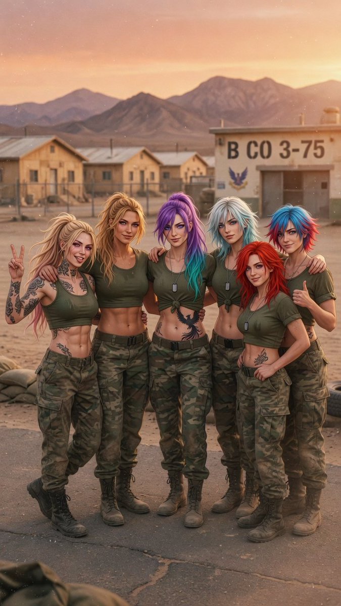 SFCWrench's tweet image. Back when we were just a squad that ran black ops together.

Some things never change — we still have each other’s backs… and we still cause trouble.

From left: Trouble, Sophia, Rory, Alexis, Red, Blue.

Old days. Good days.

#Squad