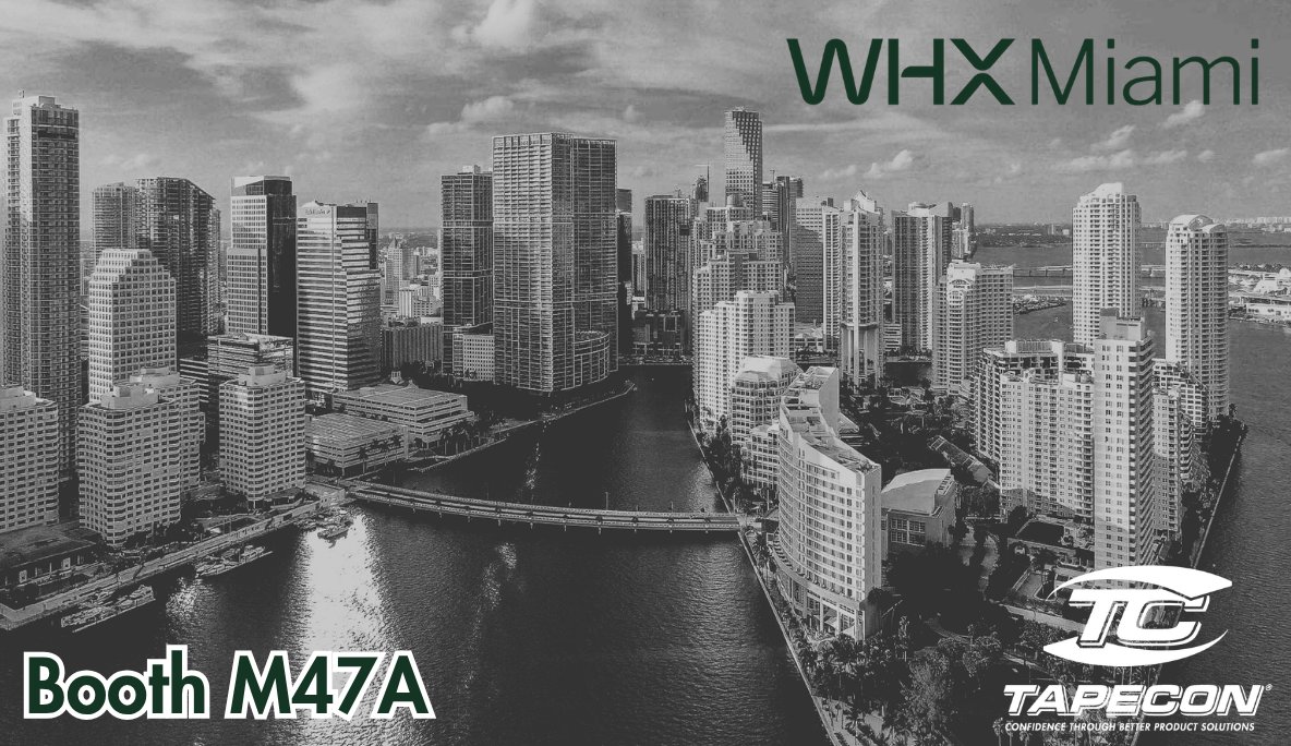 Tapecon's tweet photo. 🏖️ WHX Miami is just over 2 months away! 📆

Make sure to stop by Booth M47A and see what our Tapecon team has to offer. 

See you there!

#WHXMiami #Medical #Manufacturing https://t.co/wnLAkdMhDf