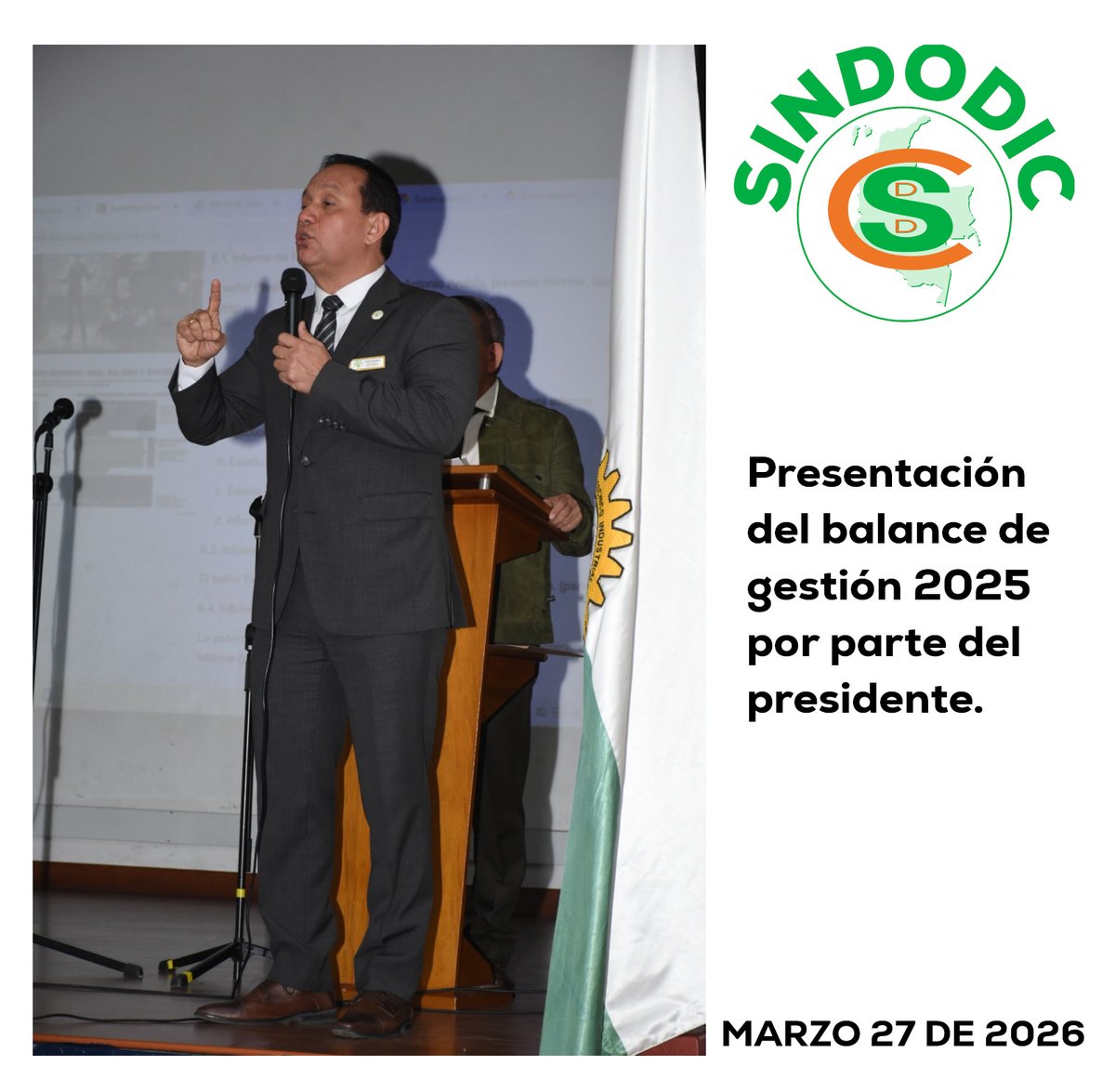 Sindodic's tweet photo. El 27 de marzo se llevó a cabo nuestra exitosa asamblea general del 1er semestre 2026. SINDODIC fuerte y presente "siempre adelante jamás un paso atrás". A través de nuestras redes iremos enviando videos con los principales temas desarrollados. #sindodic #asambleageneral https://t.co/s92YkMm8dW
