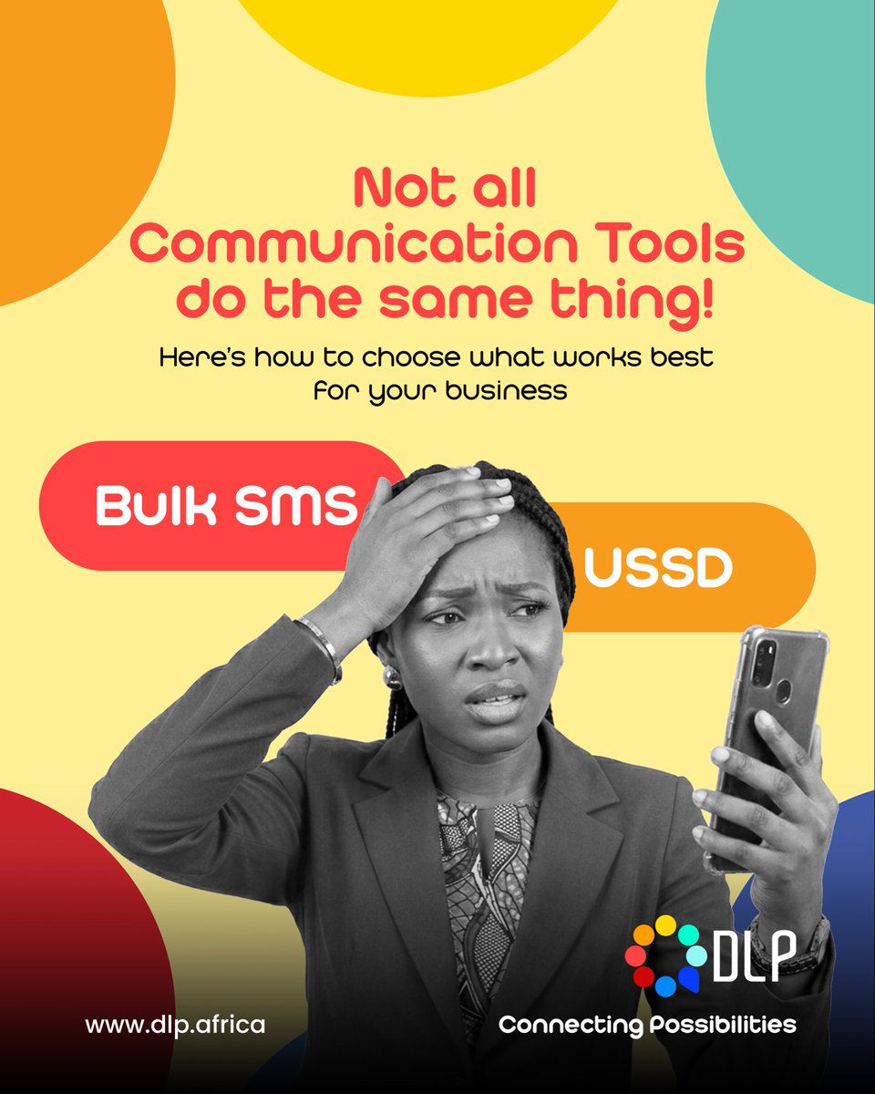 DlpAfrica_'s tweet photo. Use the right tool, for the right job 
Dm us and let’s build the right solution for your business. 

#connectingpossibilities #dlpafrica #bulksms #shortcodes https://t.co/20kzQOYitl