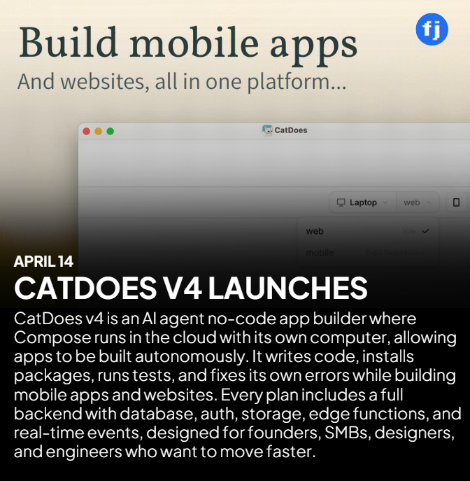thestartpod's tweet photo. Congrats on the launch @one2358 &amp; team @catdoeshq!

🚨 Live on @ProductHunt 👇

https://t.co/mJ6fb2Qj1J https://t.co/xpEiCxCWy2