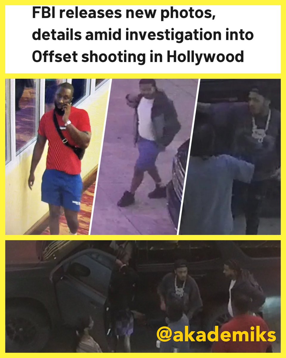 backndfendi's tweet image. Feds have picked up the Offset/Lil Tjay shooting case. They have released pictures from trying to identify other individuals involved in the shooting.

In these 4 photos you can see Lil Tjay aiming his pistol at Offset 😬