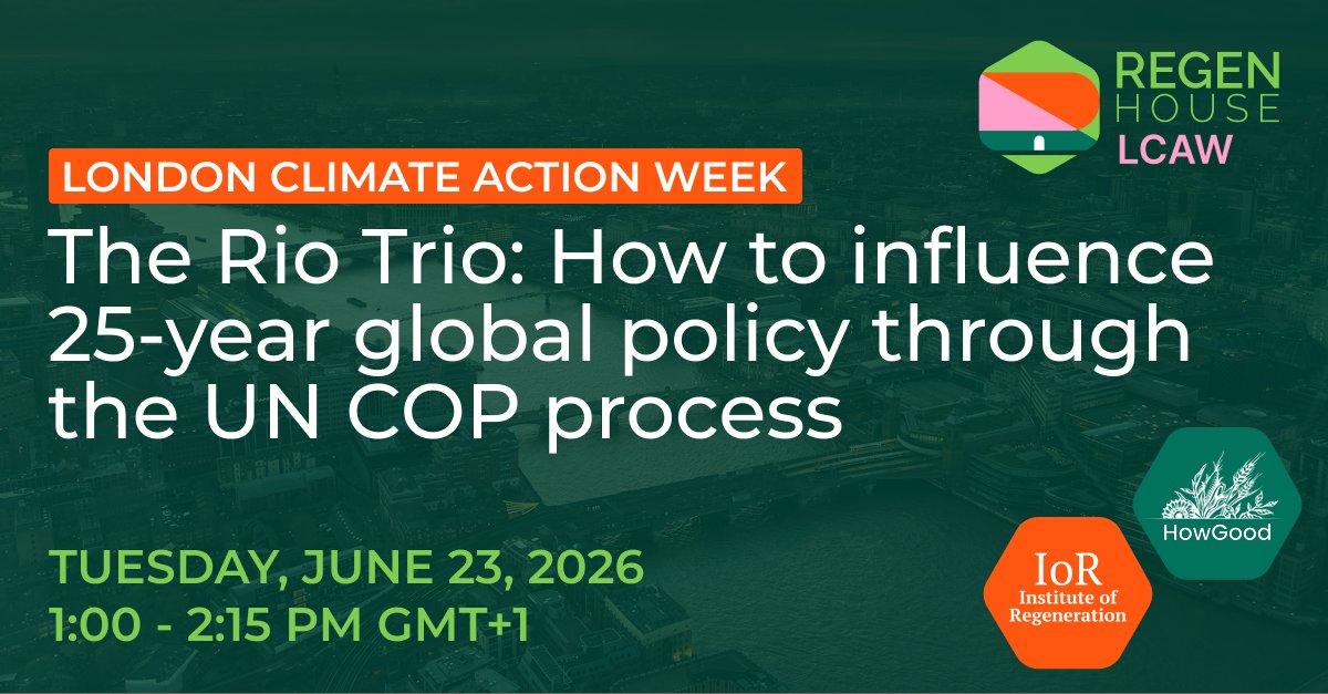 HowGoodRatings's tweet image. How can your company shape the global frameworks that define the next 25 years? Join HowGood, in partnership with Ambition Loop &amp;amp; WBCSD, at #REGENHOUSELCAW to unpack the United Nations #COP process, with a focus on the Action Agendas. 
Request an invite: luma.com/lcaw-rio-trio