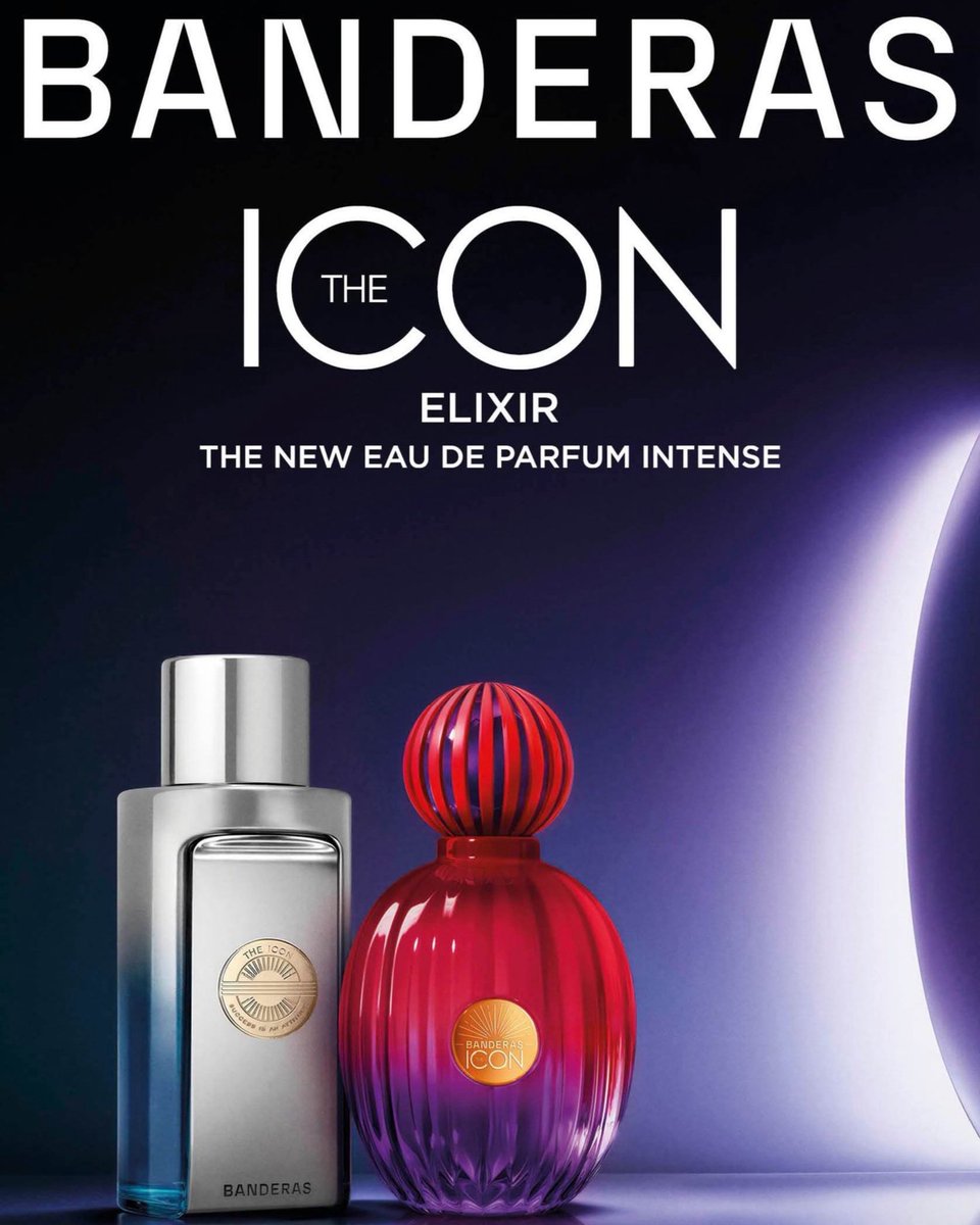 antoniobanderas's tweet photo. Publicidad​
#TheICONElixir es esa fragancia que me acompaña todo el día. 
¿Ya la has probado? 

#BanderasPerfumes https://t.co/bP7NdttUMx