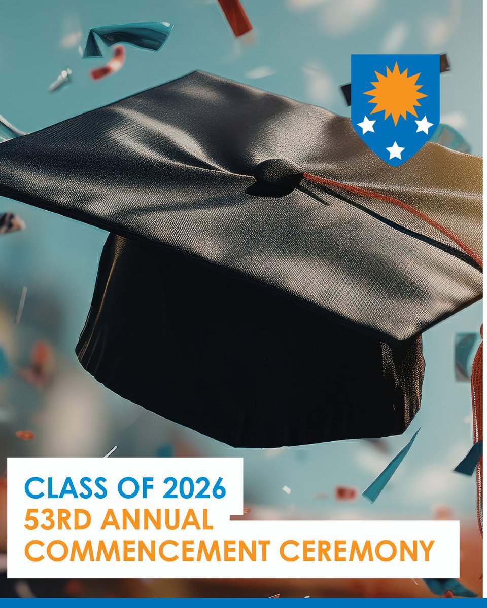 You are cordially invited by the International College of the Cayman Islands to attend the 53rd Annual Commencement Ceremony for the Class of 2026.

Tuesday 26 May at 6:30 pm at First Baptist Church.

#ICCI #Graduation2026 #AcademicExcellence #FutureLeaders #Classof2026