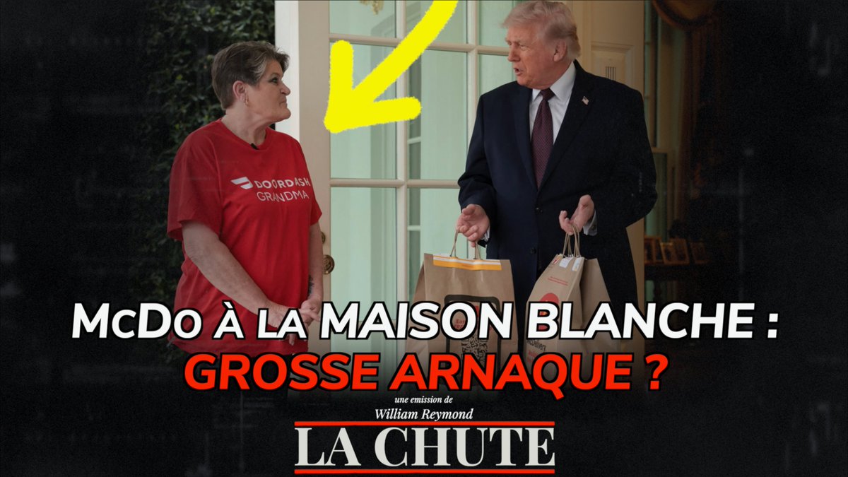 🍔 La Maison Blanche a essayé de créer un nouveau moment viral autour de Trump et de McDo.  

Mais, TOUT était bidon.   

Autopsie d'une grosse arnaque 👇