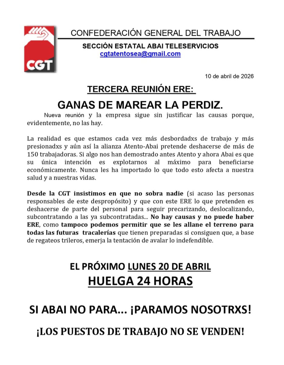 CGT ABAI Barcelona tweet media