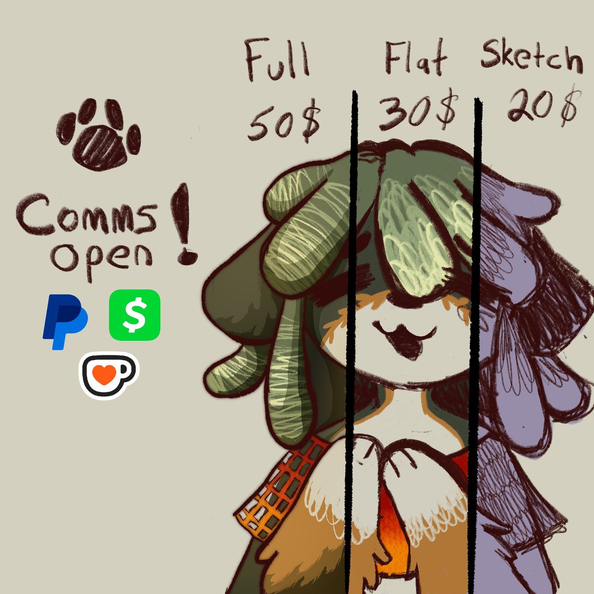 opening emergency comms!! doggyfailure needs to pay bills and taxes 

goal: 250$

please dm me if interested!!
⬇️