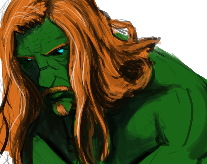 tplanetsmasher's tweet image. Tarv is looking a bit older here

#dnd #art #orc #halforc #sketch #sfw