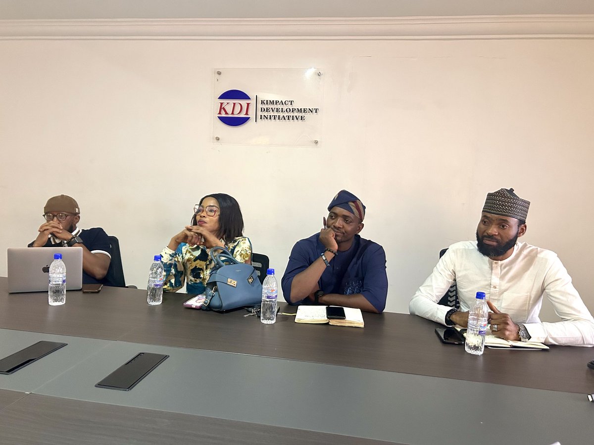 YesAfric's tweet photo. Earlier today, YES Africa paid a courtesy visit to Kimpact Development Initiative  @Kimpact_Global in Abuja. 

Our delegation was led by our Executive Director, and we were warmly received by the top management team at KDI.

Discussions centered on the forthcoming 2027 general elections and strategic pathways for collaboration. We explored how KDI can support and partner with YES Africa on key initiatives to drive civic engagement, voter education, and youth participation for maximum impact across Nigeria.

We’re excited about the possibilities this partnership holds for deepening democracy and amplifying youth voices ahead of 2027. 

#YESAfrica #KDI #CivicEngagement #2027Elections  #YouthInGovernance
