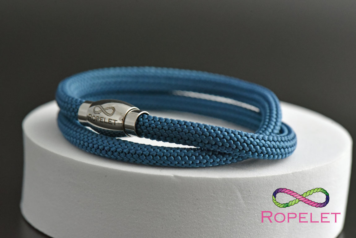 Ropelet's tweet image. This gorgeous Petrol bracelet is made to all your choices without the big price tags when you order from ropelet.co.uk. Choose any wrist size with a choice of stainless steel clasps and wrap too. Treat your wrist today #ropelet #bracelet #style