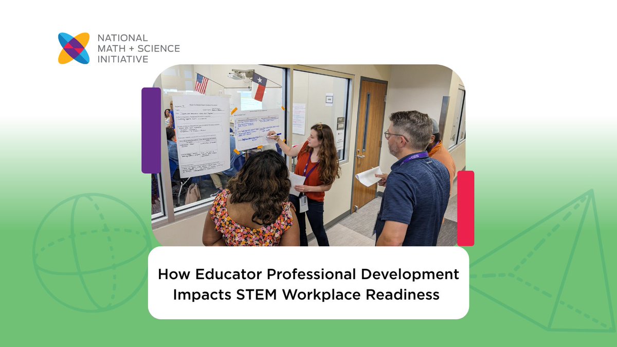 NMSI's tweet photo. Investing in educator professional development improves instruction and builds equitable, sustainable pathways from the classroom to careers. But if done in silos, you miss the big picture. Here's how your district can activate a STEM culture of success: https://t.co/n9Tq98wW1X https://t.co/bIjlPOx2ey