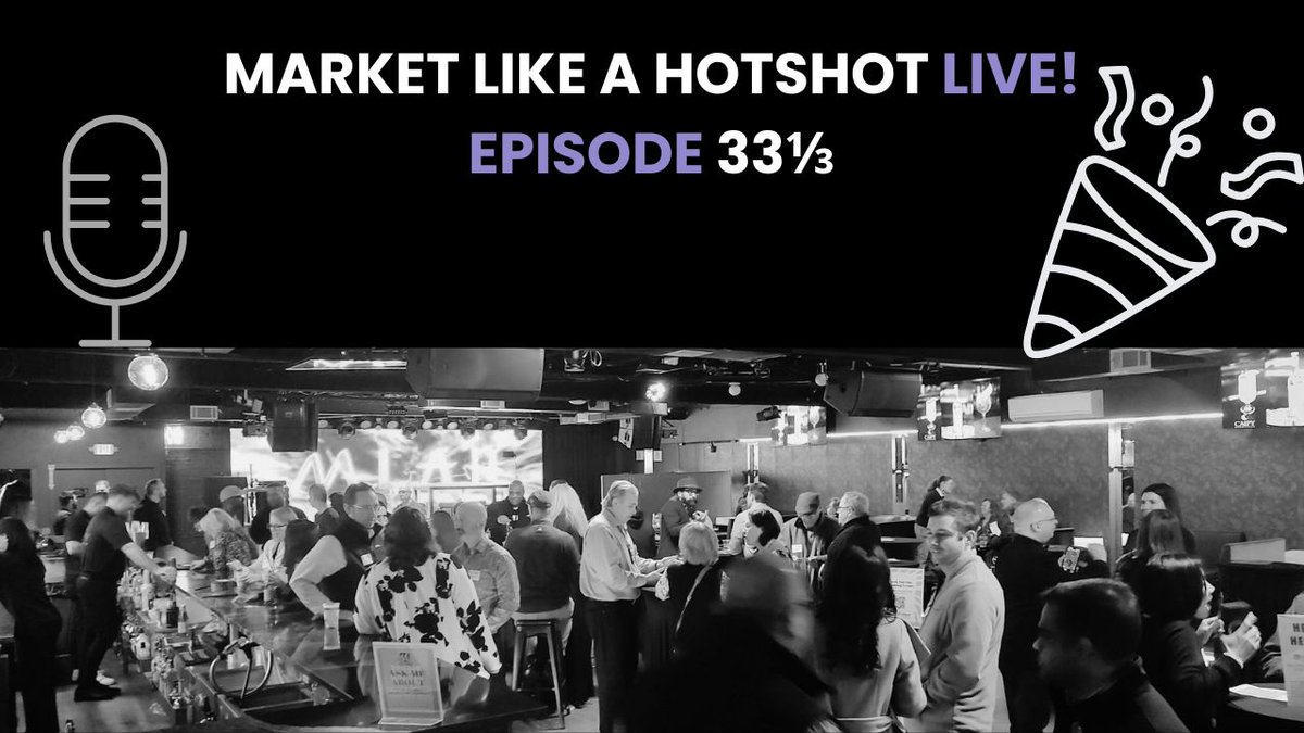 aimcbizsolution's tweet image. Market Like a Hotshot Live 33 1/3 : The Night MetroWest Will Never Forget

YouTube - youtube.com/watch?v=GMW0-c…
Spotify - open.spotify.com/episode/5FraMb…
#LiveEvents #podcast #marketlikeahotshot