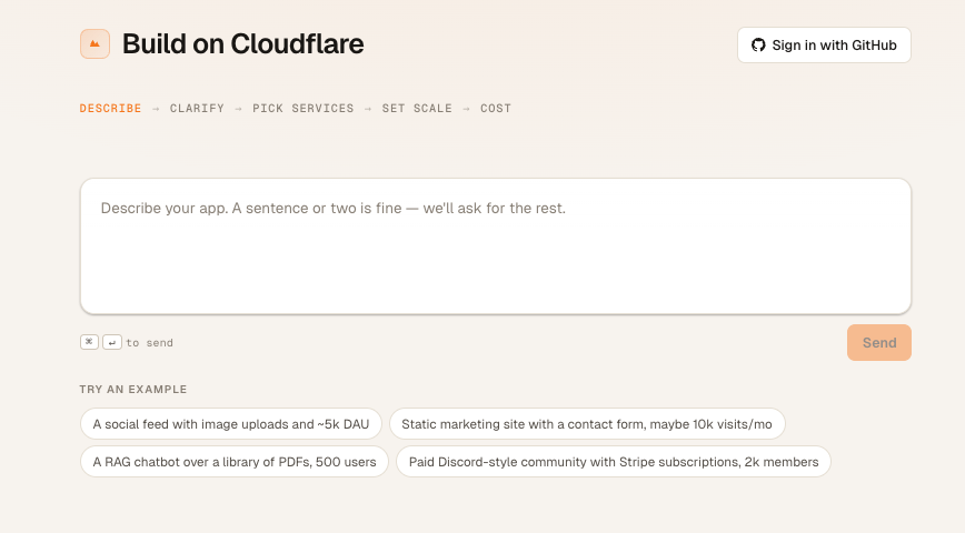 Ramkarthik's tweet photo. Cloudflare has many services. But the pricing can often be confusing (different services, free vs workers, you can get a lot of free).

I wanted a way to know what services I would need &amp; how much it would cost to build an idea I have on the Cloudflare stack.

So - Build on CF: https://t.co/pi4vjlJHqR