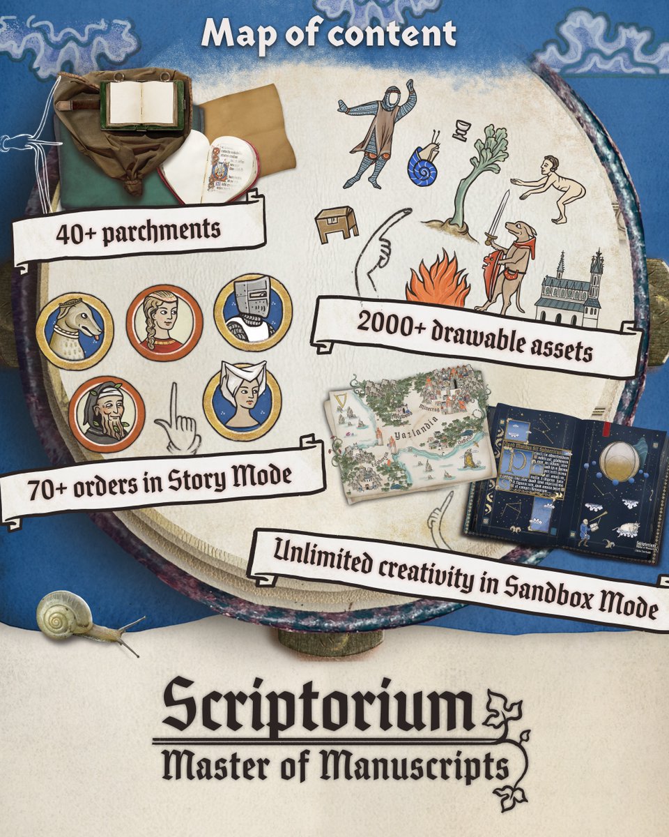 Yaza Games 📜 Scriptorium is OUT NOW! 🎉 tweet media