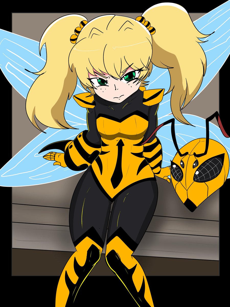 ImpelHero's tweet photo. Hornet Girl the Stinger Villain

Stella Sting is an upcoming super scientist, Who was researching shrinking tech, she made her money selling tech to criminals to fund her research. Upon presenting her shrink tech, she furious that another scientist had plagiaries her work. https://t.co/6Ek3IR3Ur8