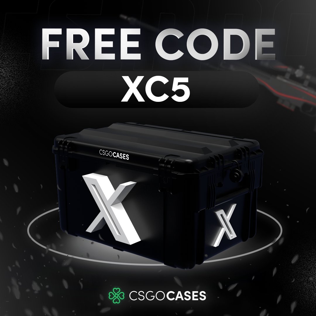 csgocasescom's tweet photo. Hi,                                                

Use the code and open X case for free!🎁 
Code is limited to first 2137 users🔥        

#cs2giveaways #cs2skins #csgocases #cs2skinsgiveaway #cs2community #giveaway #CS2Giveaway #CS2 #CounterStrike2 #CSGO #CSGOGiveaway https://t.co/1RPPd17ad9