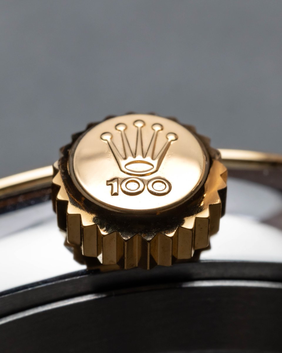 baldassarreted's tweet photo. Another look from Geneva, this time with Rolex’s 100 Years Oyster Perpetual in 41mm, featuring a two-tone execution and “100 Years” details across the dial and crown marking the Oyster case’s centennial. https://t.co/M0f9wwHelJ