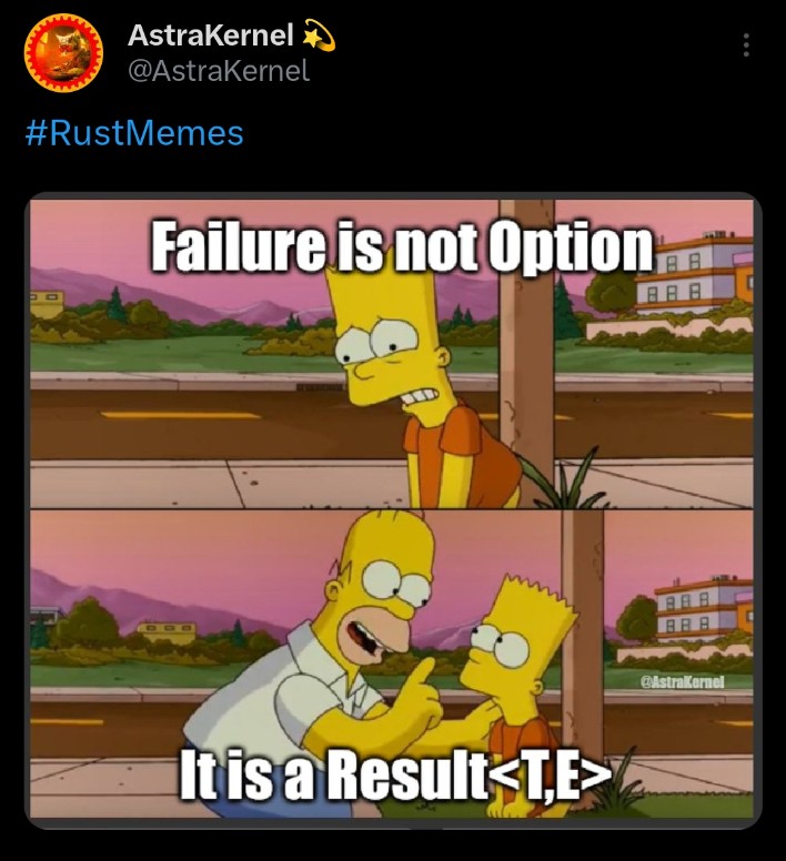 I'm still thinking about this meme when I feel failure