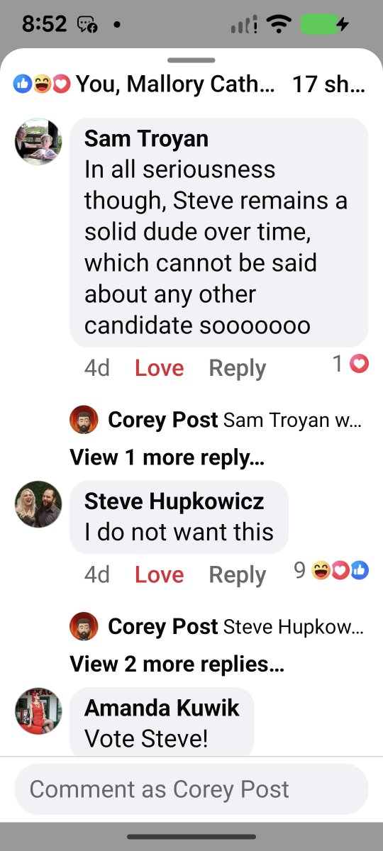 Corey_Post's tweet photo. @amyjohsonwh Voting for any dem or rep is throwing away choice 
https://t.co/J77IZdFVrS https://t.co/T6MgeAxL78