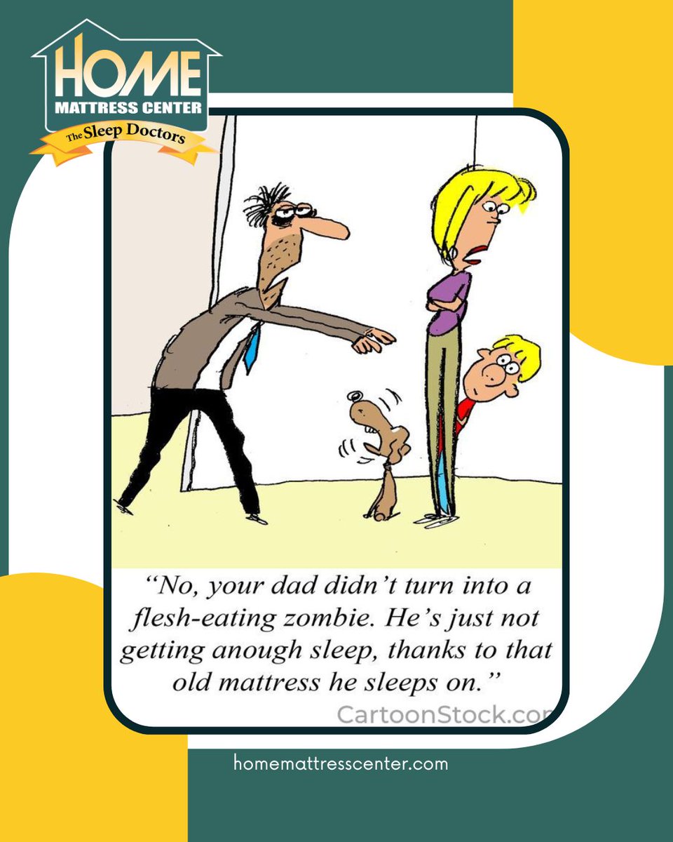 This could happen to you too if you don't replace your old mattress soon!  lol

homemattresscenter.com