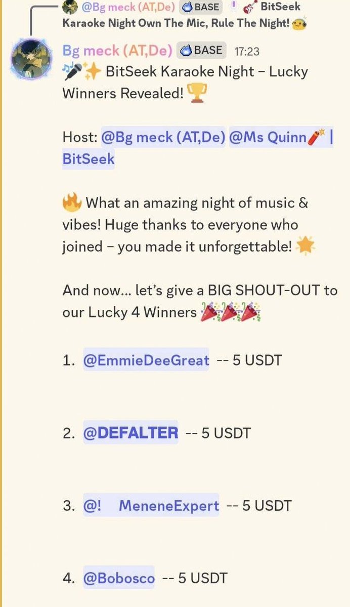 defalter_Lk's tweet photo. Tonight, I took 2nd place at the BitSeek Karaoke Night. It was a level-up in confidence, I realized: courage matters more than just your voice; being perfect isn't necessary—being present is. And sometimes... 2nd place serves as a strong signal, too.
@BitSeek_Ai @fezz_01 https://t.co/VUbEdcanVV