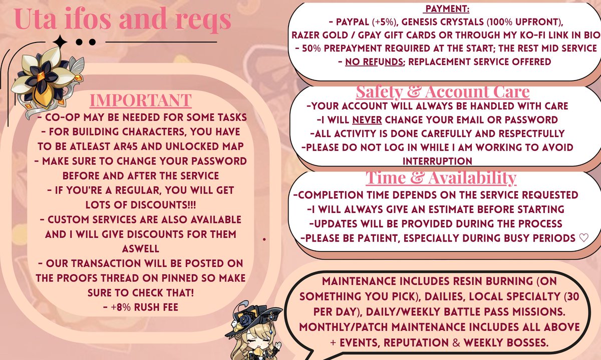 Uta 𓏲ּ𝄢 New Genshin pilot / 10+ proofs! tweet media