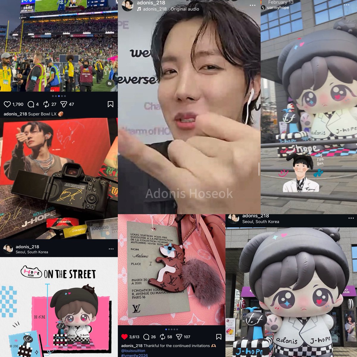 Anyone trying to campaign against Hobi’s fans, fansites and fanbases with lies and manipulation will get blocked immediately.

Adonis has supported Hobi for a long time and Hobi has showed his gratitude by liking and sharing her photos/videos/projects constantly.

Also, Hobi is