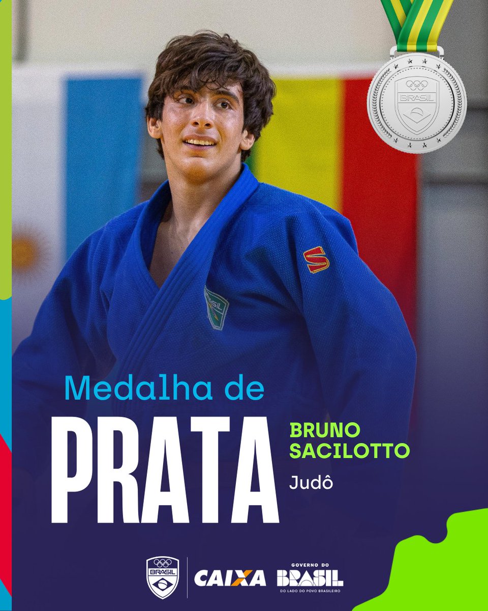 timebrasil's tweet image. TEM DOBRADINHA NO JUDÔ! 🥇🥈

Lavinia Igaki é campeã na categoria até 52kg e Bruno Sacilotto garante a prata na decisão dos 66kg.

É o #TimeBrasil representando muito nos Jogos Sul-Americanos da Juventude. 🇧🇷

📸 Leo Barrilari/COB

#TimeBrasilNoPanamá #Wizard #Caixa #Gov