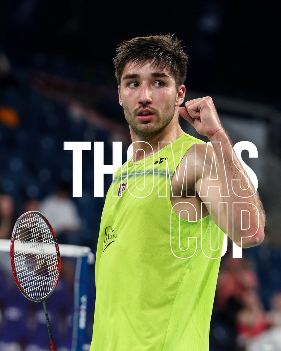 yonexfrance's tweet photo. 🇫🇷 En route pour la Thomas Cup !

Toma, Christo et Alex sélectionnés pour représenter la France 💥

Rendez-vous vendredi 24 avril à 12h00 pour le premier duel face à la Thaïlande 🇹🇭

#TeamYonex https://t.co/90A1mApxDB