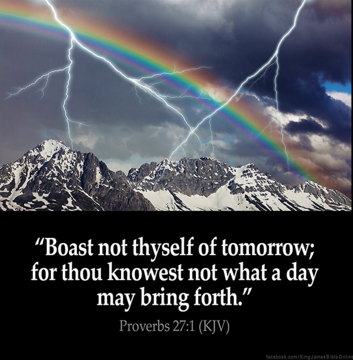 One_Of_His's tweet image. #Godknows 
#JesusisLord
#tomorrow 
Proverbs 27:1 KJV
Boast not thyself of to morrow; for thou knowest not what a day may bring forth.