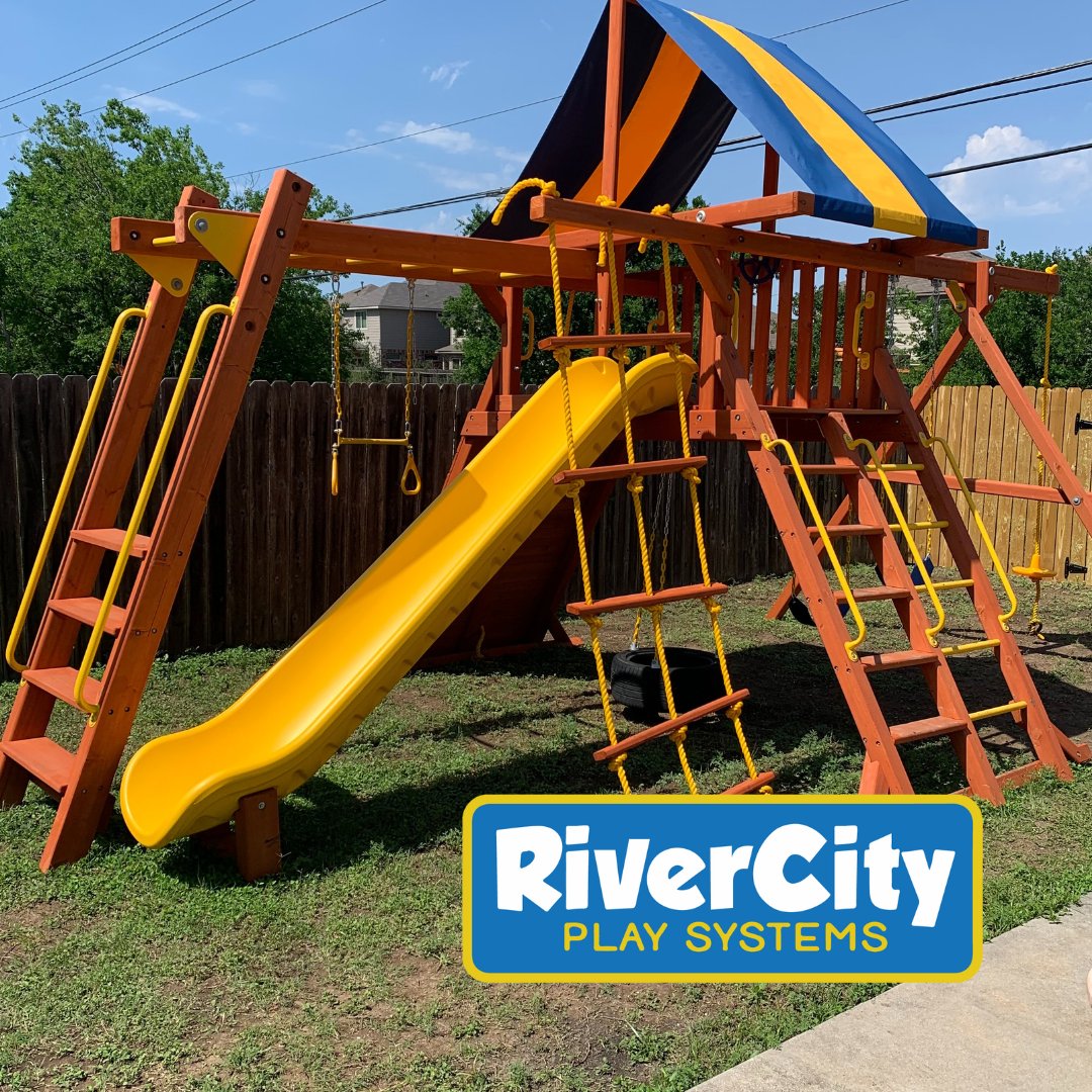 RiverCityPlay's tweet image. 🐒 Ready to amp up the fun? Add monkey bars to your backyard swing set with River City Play Systems! 🎉 Give us a call today at (210) 920-6953 or swing by your nearest location at rivercityplay.com/pages/locations to get started!

#RiverCityPlay #SanAntonio #BackyardFun #Playtime