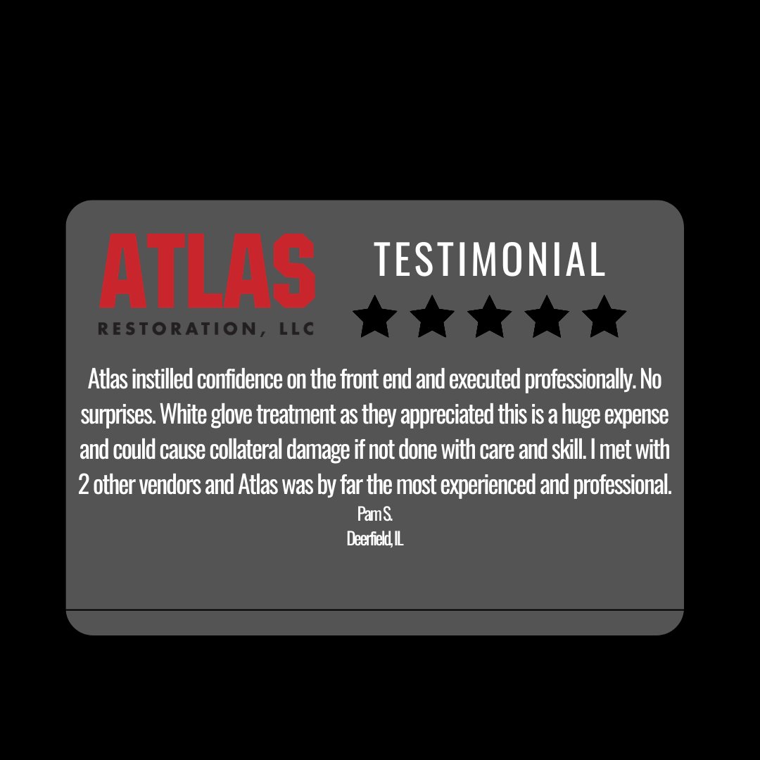 AtlasR_LLC's tweet image. Professional. Experienced. White-glove service. ⭐

No surprises, just expert care on every project. Thank you, Pam, for trusting Atlas Restoration!

#5StarReview #AtlasRestoration #FoundationRepair #ChicagolandHomes