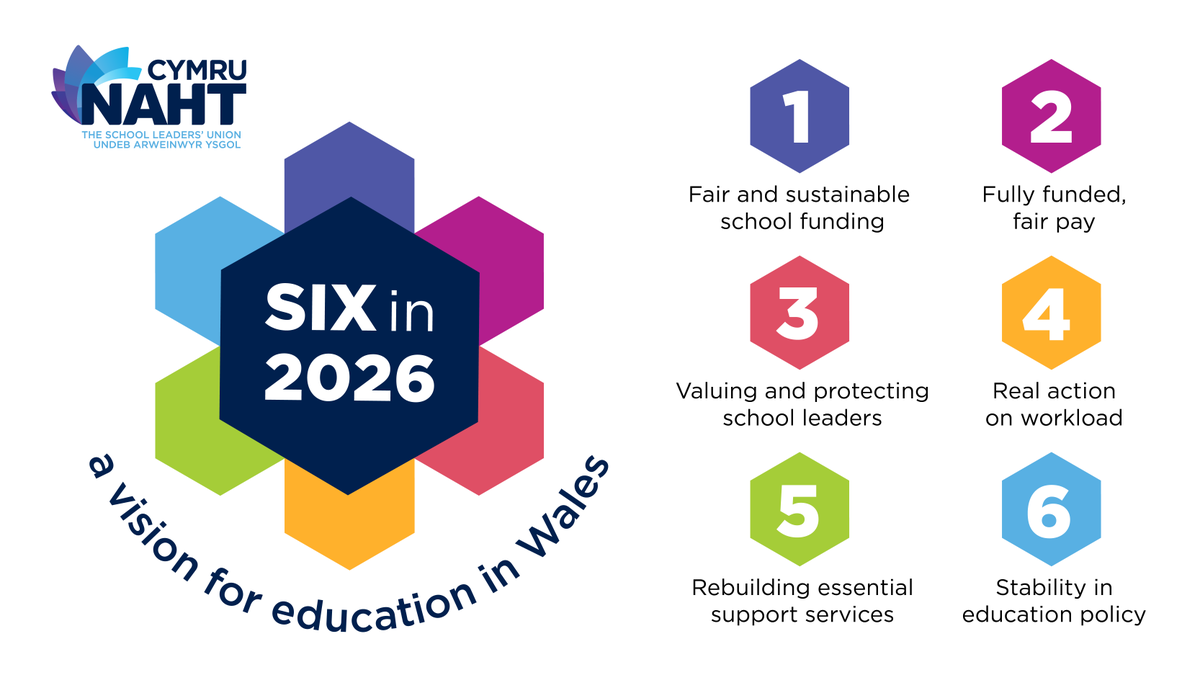CymruNAHT's tweet photo. 📆 This Friday: Join NAHT, ASCL and local Senedd candidates in Cardiff  for education hustings.

We'll also be launching our election manifesto: Six in 2026: a vision for education in Wales.

Register your place: https://t.co/fOHkcvqQsu https://t.co/BiT4Jr7CA7
