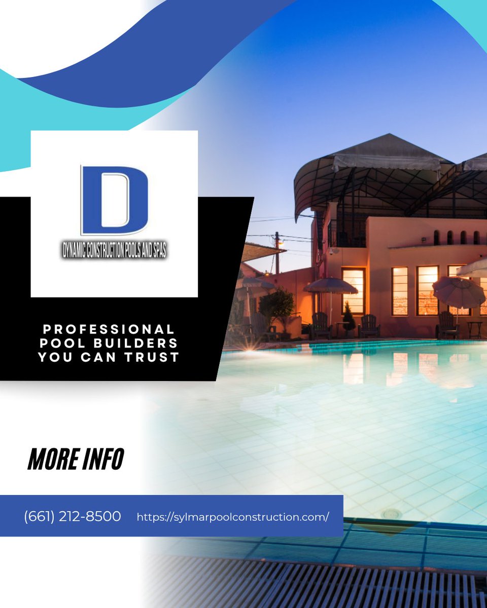 DynamicSpas's tweet image. Turning your outdoor space into a personal oasis starts with our expert pool construction services. We focus on quality, durability, and stunning results tailored to your space. Reach out to get started. #PoolConstruction
sylmarpoolconstruction.com/pool-construct…