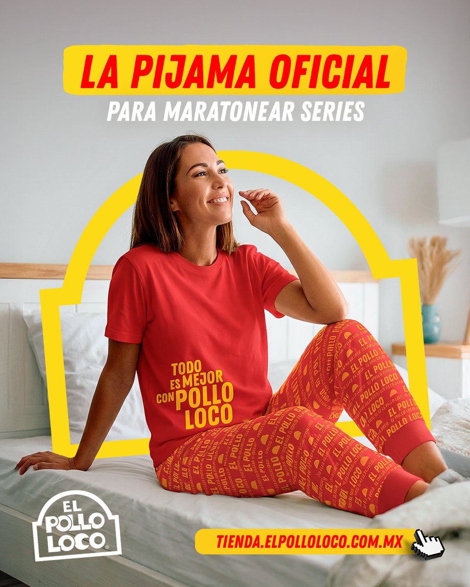 La mejor pijama existe y sí, la encuentras en El Pollo Loco. Es perfecta para dormir, descansar o echarte una serie a gusto. 💤 

Consíguela en tienda.elpolloloco.com.mx 🔥

#TodoEsMejorConPolloLoco