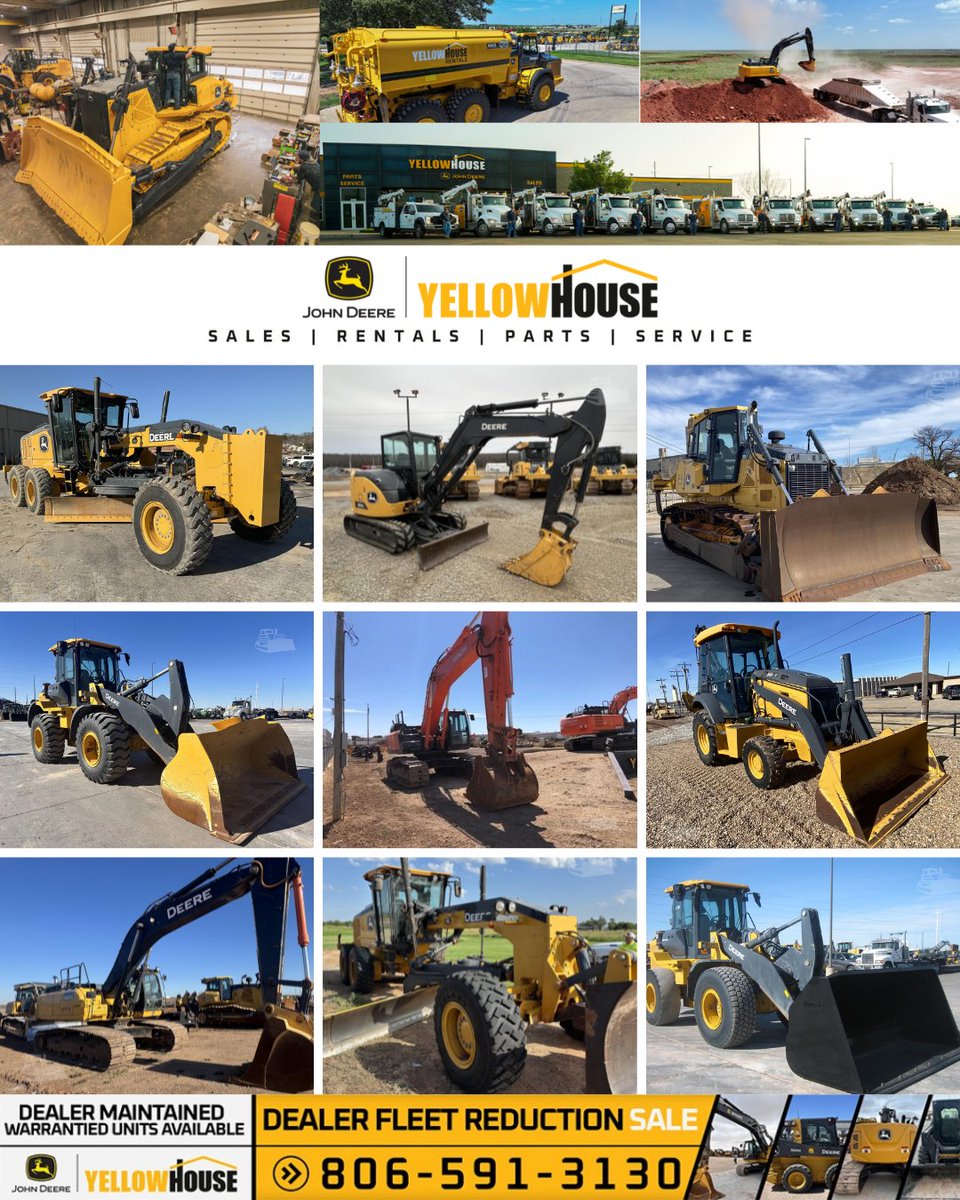 machinerytrader's tweet image. Dealer of the Week: Yellowhouse Machinery 🌟

Limited-time deals on dealer-maintained, extended warranty equipment. Ready to work 💪

Check out their inventory on #MachineryTrader ➡️ ow.ly/Kbqk50YIUkG

#HeavyEquipment #ConstructionEquipment #EquipmentSales