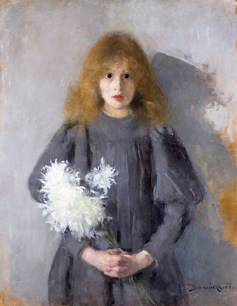 marysia_cc's tweet image. Olga Boznańska #BOTD 1865
Girl with Chrysanthemums, 1894
